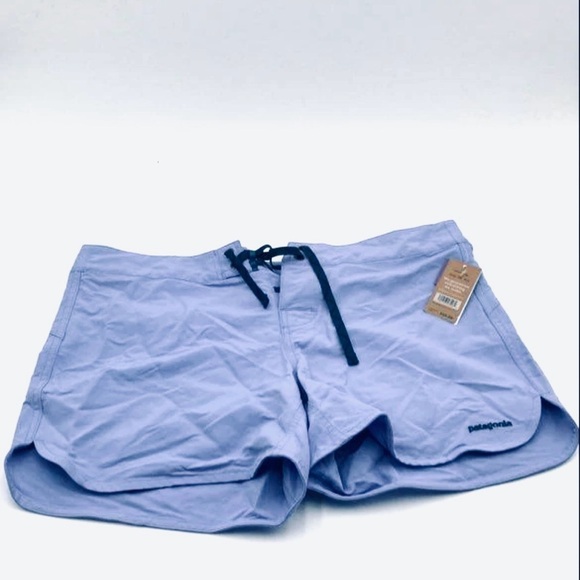 Patagonia Pants - Patagonia NWT Womens Violet Blue Adjustable Waist Athletic Board Shorts Size 10